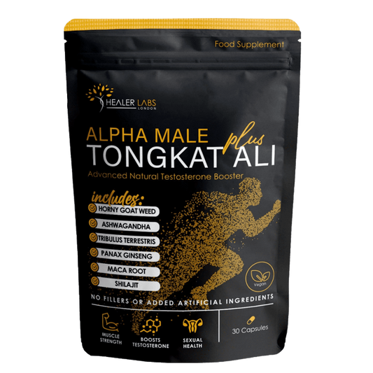 Tongkat Ali Plus Ashwagandha, Shilajit, Tribulus Terrestris, Maca & Ginseng -  Healer Labs UK.
