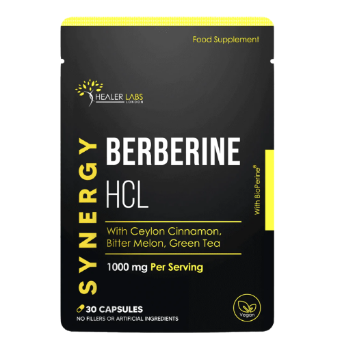 Berberine HCL 97% With Ceylon Cinnamon & Bitter Melon -  Healer Labs UK.