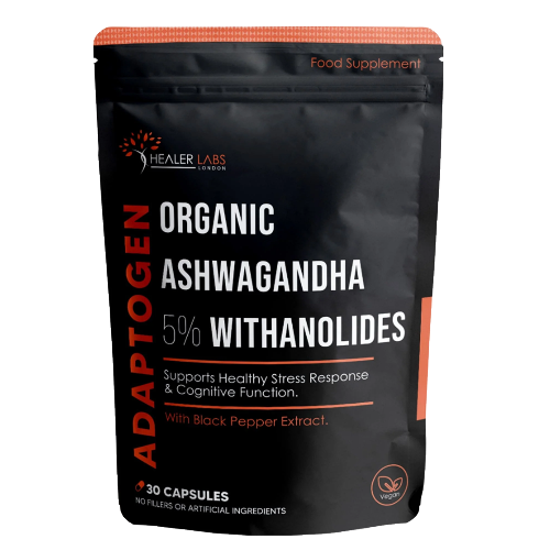 Organic Ashwagandha 5% Withanolides -  Healer Labs UK.