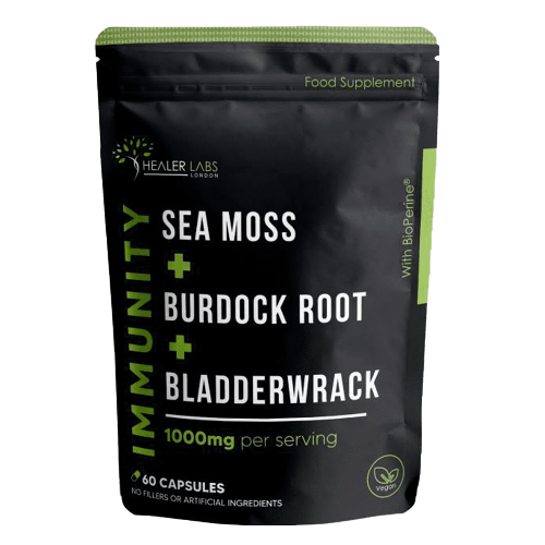 Organic Sea Moss, Bladderwrack and Burdock Root -  Healer Labs UK.