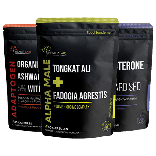 Muscle Building & T Boost Stack - TongkatAli + Fadogia Agrestis + Turkesterone + Ashwagandha